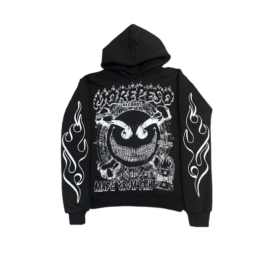 Black/White Made From Pain Hoodie