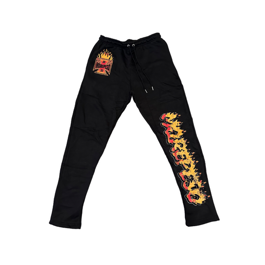Black/Orange Made From Pain Pants